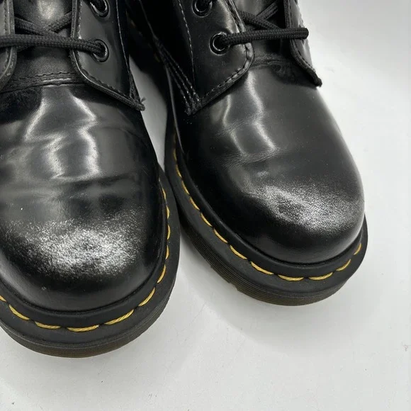 Dr. Martens 1460 Women's US 8 Black Patent Leather 8-Eye Lace-Up Combat Boots - Picture 2 of 16